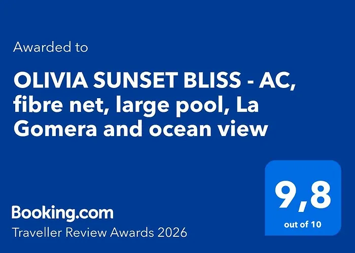 Olivia Sunset Bliss - Ac, Fibre Net, Large Pool, La Gomera And Ocean View * 圣地亚哥港